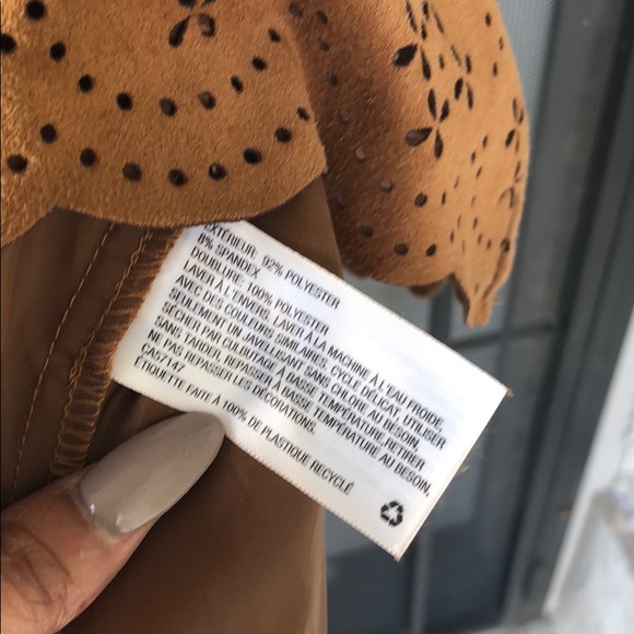 Suede-like Shift Dress - Picture 4 of 5